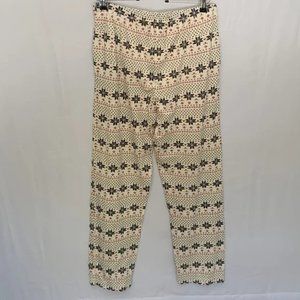 Organic Cotton Pajama Pant Snowflake Holiday Size Large